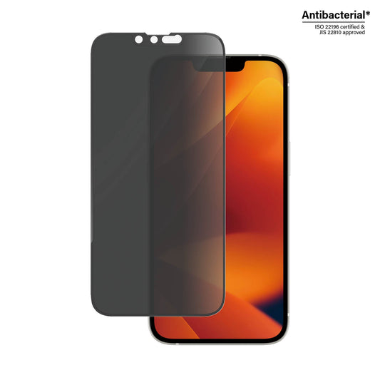 [OPEN BOX] PANZERGLASS iPhone 14 - Ultra-Wide Fit Privacy Screen Protector with Applicator - Clear
