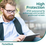 PocketBook InkPad 4 Eye-Friendly Audio & E-Book Reader Large 7.8? E-Ink Display Anti-Scratch Protection Text-to-Speech Function Bluetooth Built-in Speaker SMARTlight IPX8 Waterproof?Stardust Silver