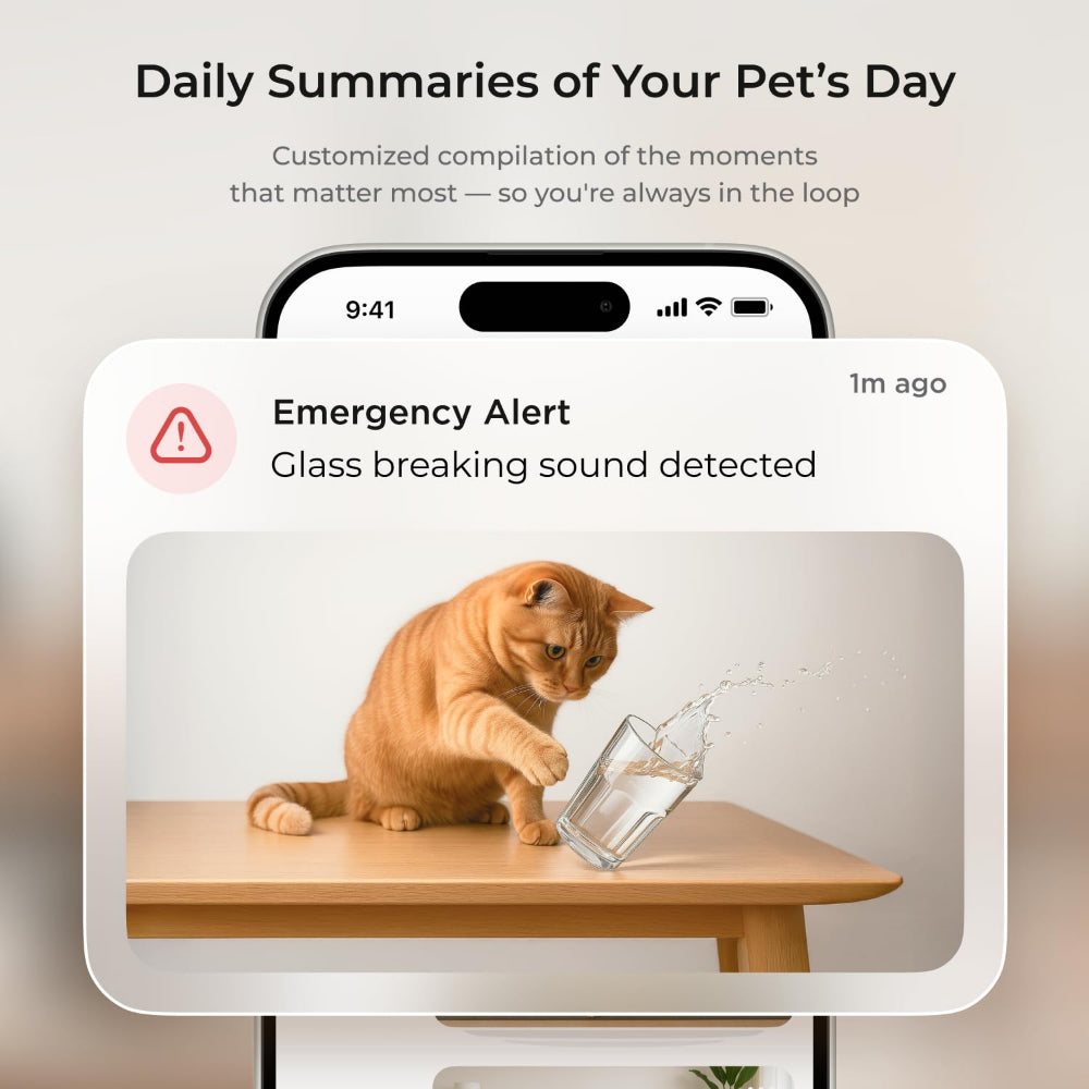 Petcube Cam 360 | AI-Powered Smart HD Pet Camera - White