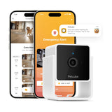 كاميرا بيت كيوب | كاميرا ذكية عالية الدقة للحيوانات الأليفة تعمل بالذكاء الاصطناعي - أبيض