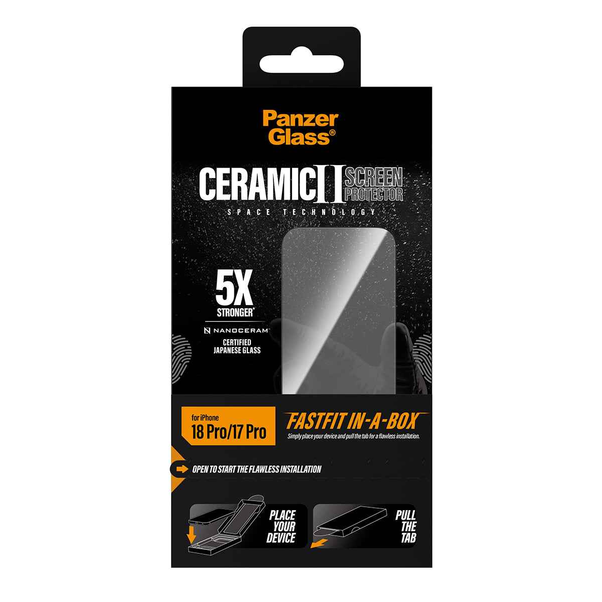 PanzerGlass iPhone 18 Pro Screen Protector 2-WAY PRIVACY | Ultra-Wide Fit, Side-View Privacy Filter, Scratch & Impact Protection, Smudge-Resistant, FastFit In-A-Box Easy Install, Privacy