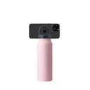 RINGO Water Bottle + Free Magnetic Booster Ring| Stainless Steel Hydration Bottle w/ Integrated MagSafe Phone Mount, 12Hrs Hot/24Hrs Cold, BPA-Free, Works w/ All Devices Android & iOS - Pink 24Oz