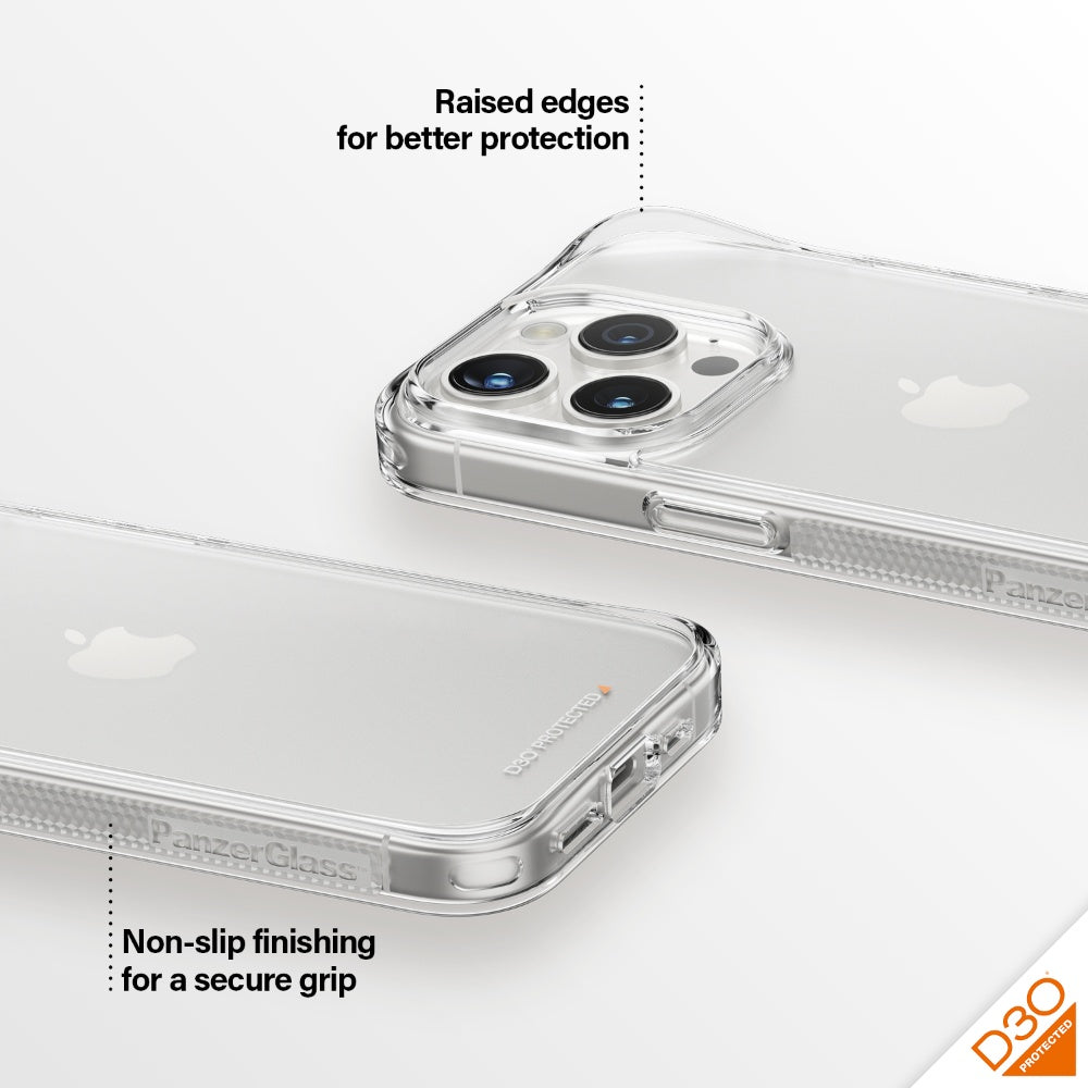 PANZERGLASS iPhone 15 Pro Hardcase with D3O - Clear