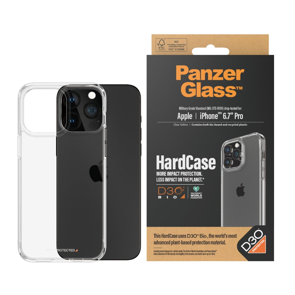 PANZERGLASS iPhone 15 Pro Max Hardcase with D3O - Clear