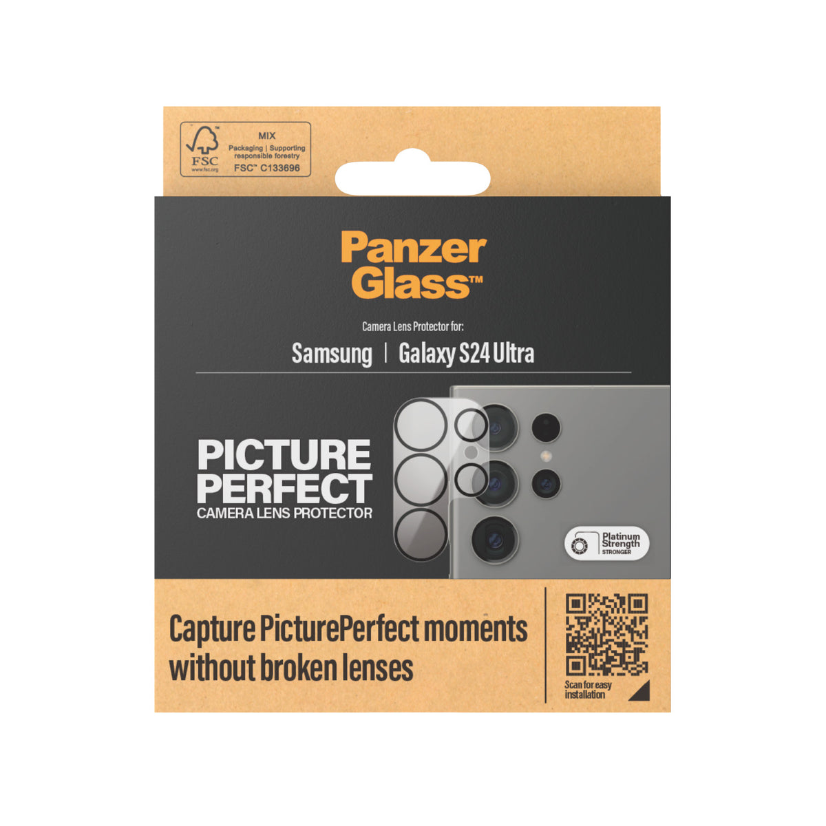 PANZERGLASS Camera Lens Protector for Samsung Galaxy S24 Plus - Clear