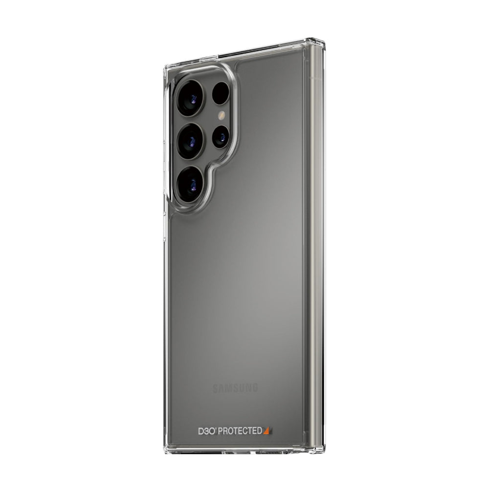 PanzerGlass HardCase with D3O for Samsung Galaxy S24 Ultra| Impact & Drop Protection Back Cover, With Anti-Scratch & Anti-Yellowing Coating, Slim & Lightweigt, Wireless Charging Compatible - Clear