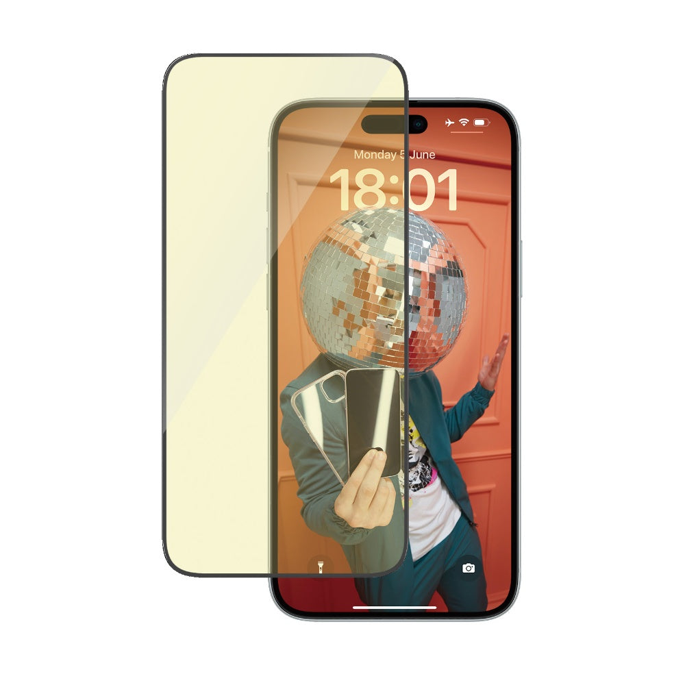 [OPEN BOX] PANZERGLASS iPhone 15 Plus - UWF Screen Protector with Anti-Reflective & Bluelight - Clear