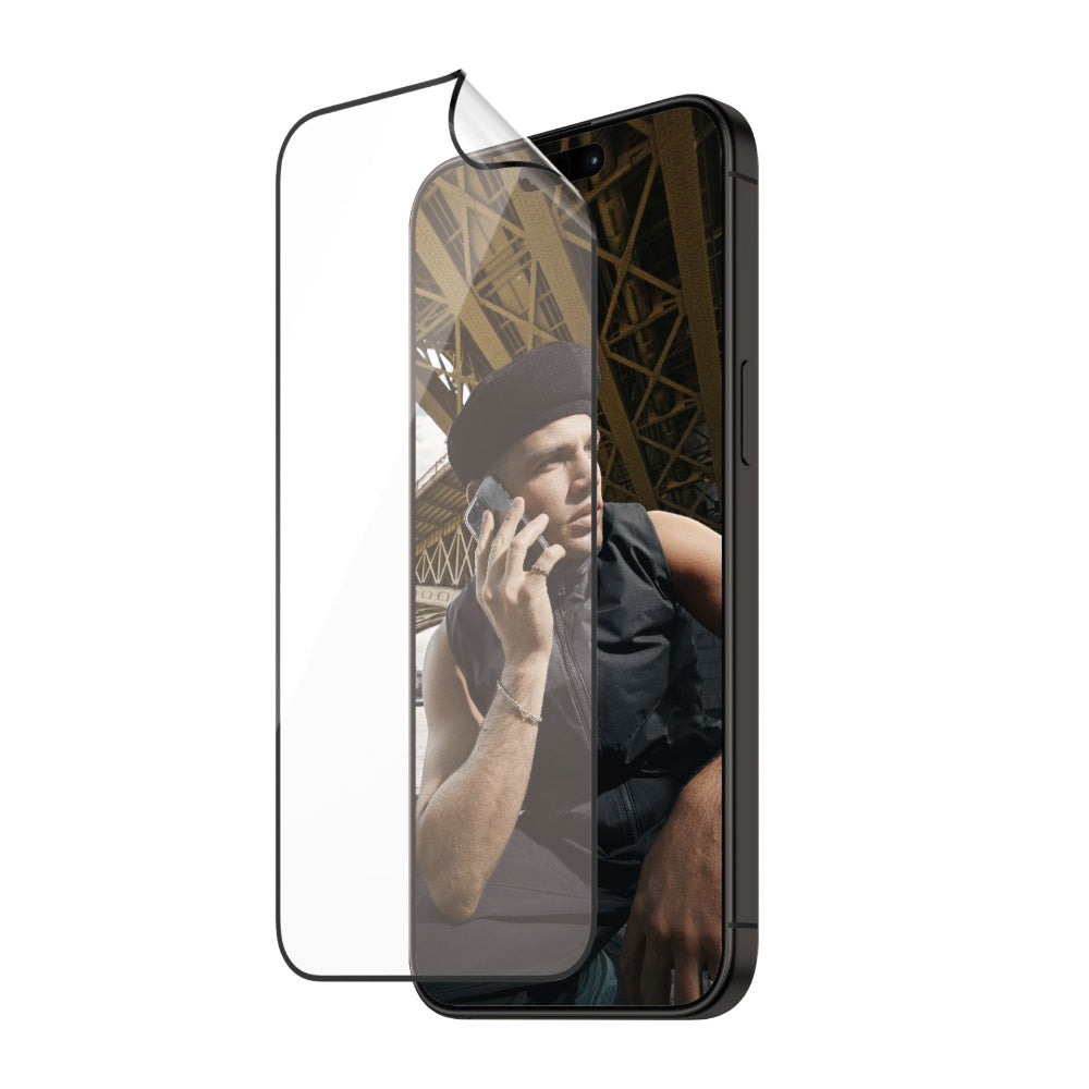 [OPEN BOX] PANZERGLASS iPhone 15 Pro - UWF Screen Protector Maxtrix with D3O - Clear