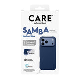 CARE by PanzerGlass iPhone 18 Pro Max SAMBA Case | MagSafe Compatible, Slim Fashion Case, Flexible Impact-Absorbing Sidewalls, Recycled Plastic, Protective Camera Bezel - Blue