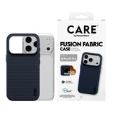 CARE by PanzerGlass iPhone 18 Pro FUSION Fabric Case | MagSafe Compatible, Stain-Resistant Woven Fabric, Internal Shock Protection, Recycled Plastic, Premium Grip - Blue