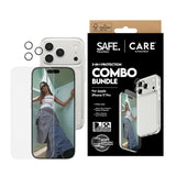 PanzerGlass CARE Fashion 3-in-1 Protection Bundle for iPhone 17 Pro, Screen Protector, Camera Lens Protector, Clear Case, Drop and Scratch Protection, Clear
