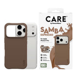 PanzerGlass iPhone 17 Pro MagSafe Case SAMBA, 8-Ft Drop Protection Cover, Slim Thin Profile, Raised Camera Bezel, MagSafe Compatible - Espresso