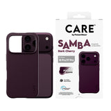 CARE by PanzerGlass iPhone 18 Pro SAMBA Case | MagSafe Compatible, Slim Fashion Case, Flexible Impact-Absorbing Sidewalls, Recycled Plastic, Protective Camera Bezel - Burgundy