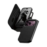 CARE by PanzerGlass iPhone 18 Pro TANGO Wallet Case | 2-in-1 Detachable MagSafe Folio Cover Case, Vegan Leather Wallet, 4-Card Storage, Stand Function, Shock Protection - Black