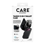 CARE by PanzerGlass iPhone 18 Pro TANGO Wallet Case | 2-in-1 Detachable MagSafe Folio Cover Case, Vegan Leather Wallet, 4-Card Storage, Stand Function, Shock Protection - Black