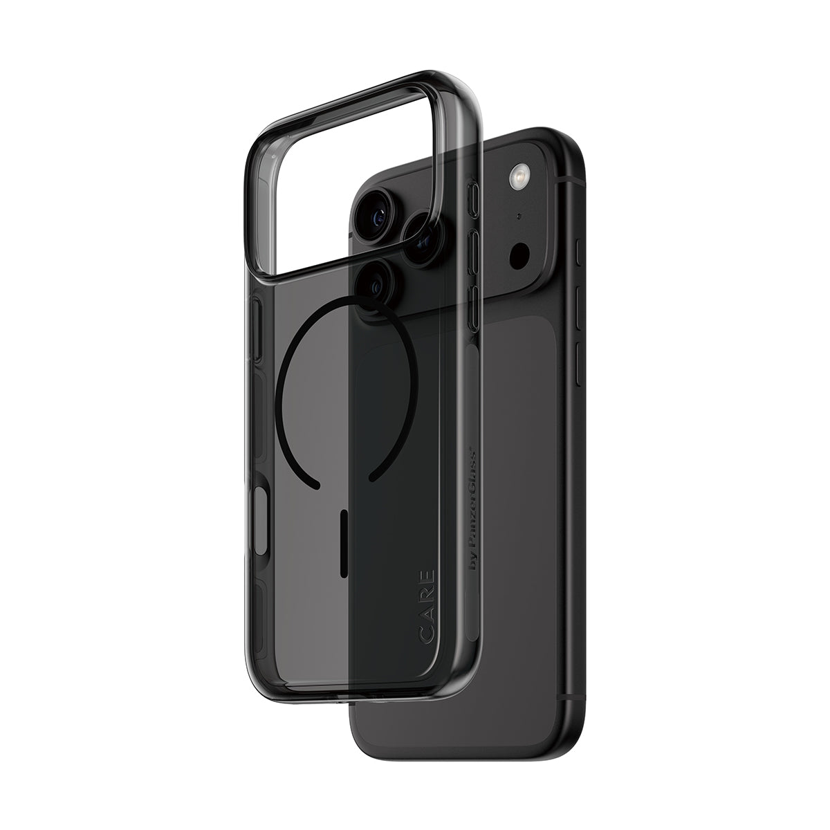 CARE by PanzerGlass iPhone 18 Pro Max URBAN EXPORER Case | MagSafe Compatible, Strong Drop Protection, Slim Protective Design, Recycled Plastic, Raised Camera & Screen Edges - Black/Smokey