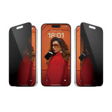 واقي شاشة بانزر جلاس لهاتف آيفون 15 برو - واقي خصوصية من جامعة غرب فلوريدا - شفاف