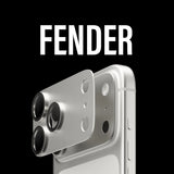 PanzerGlass Fender Camera Protector for iPhone 17 Pro| Lens Camera Protector, Additional Bezel Strength, Non-Fading Color Match Silver, Easy Install - Silver