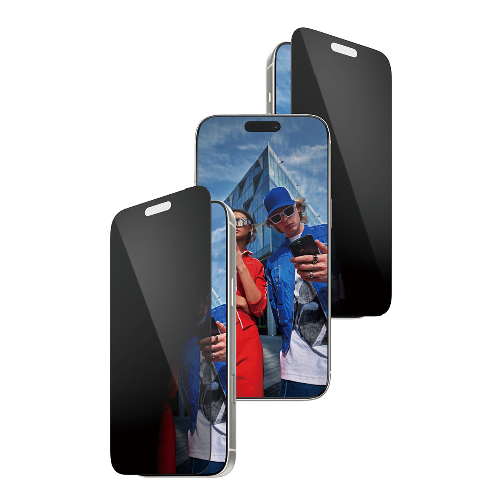 واقي شاشة بانزر جلاس لهاتف آيفون 17 برو ماكس، تصميم عريض للغاية مع نظام تثبيت سريع، متوفر في العلبة، خصوصية ثنائية الاتجاه