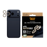 PanzerGlass iPhone 17 Pro Max / 17 Pro / 16 Pro Max / 16 Pro Camera Lens Protector Hoops, Rings w/ High Clarity, Anti-Scratch Anti-Fingerprint, No Image Distortion, Easy Install, Glitter Gold