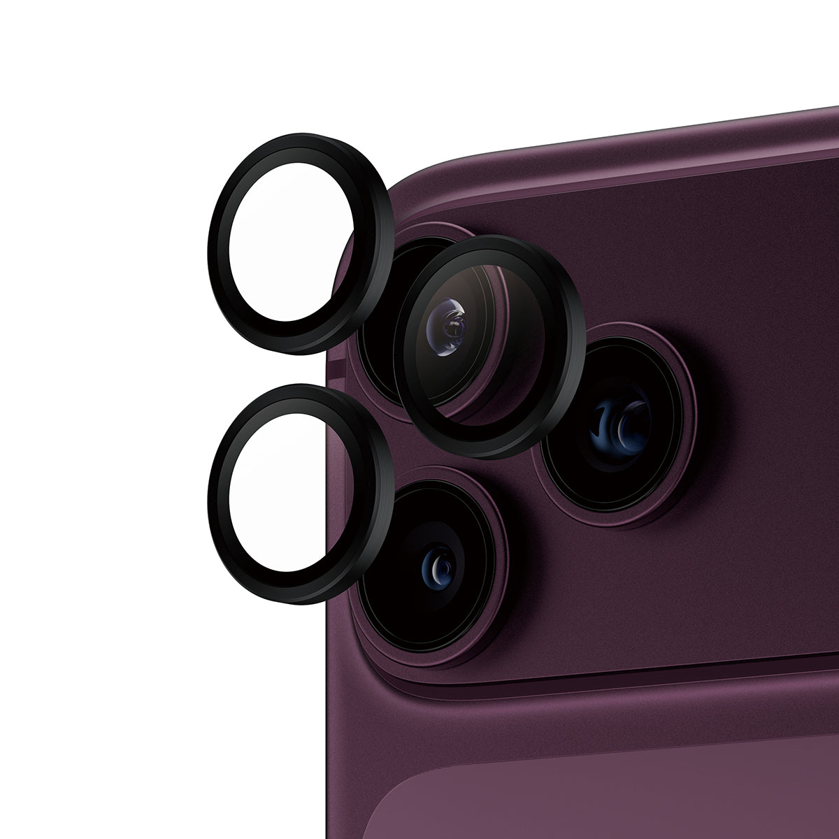 PanzerGlass iPhone 18 Pro and iPhone 18 Pro Max Hoops Camera Lens Protectors| Individual Lens Guards, Scratch & Shatter Protection, Integrated Applicator, Easy Install - Black