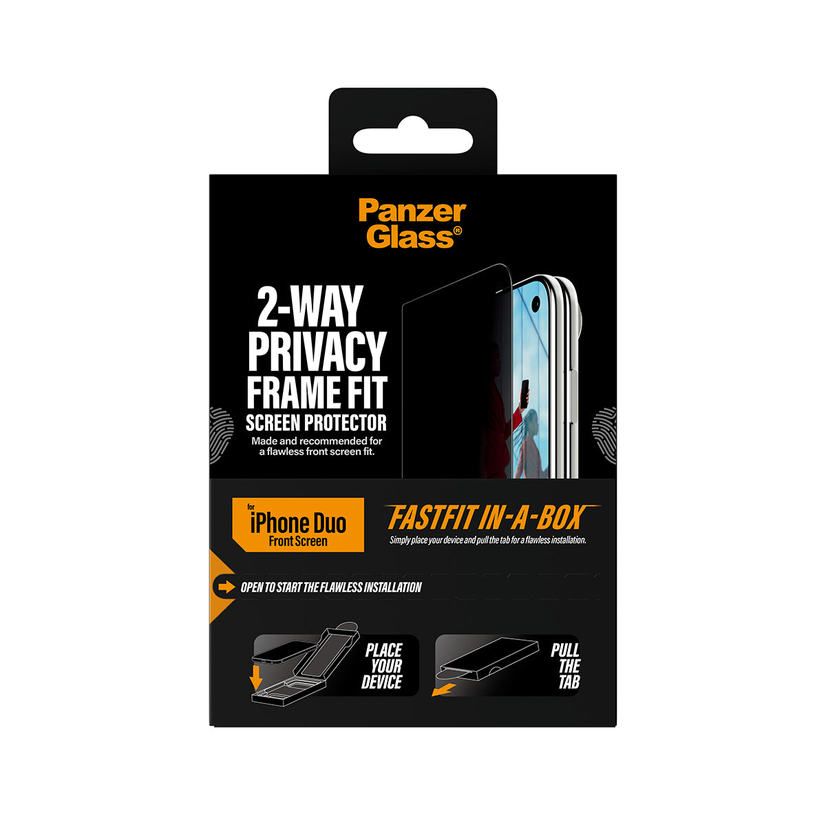 PanzerGlass iPhone Duo 2-Way Privacy Front Screen Protector
