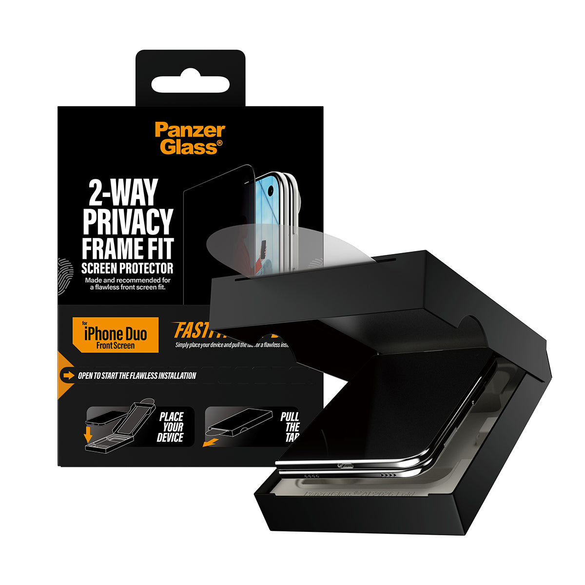 PanzerGlass iPhone Duo 2-Way Privacy Front Screen Protector