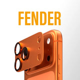 PanzerGlass Fender Camera Protector for iPhone 17 Pro| Lens Camera Protector, Additional Bezel Strength, Non-Fading Color Match Cosmic, Easy Install - Cosmic Orange