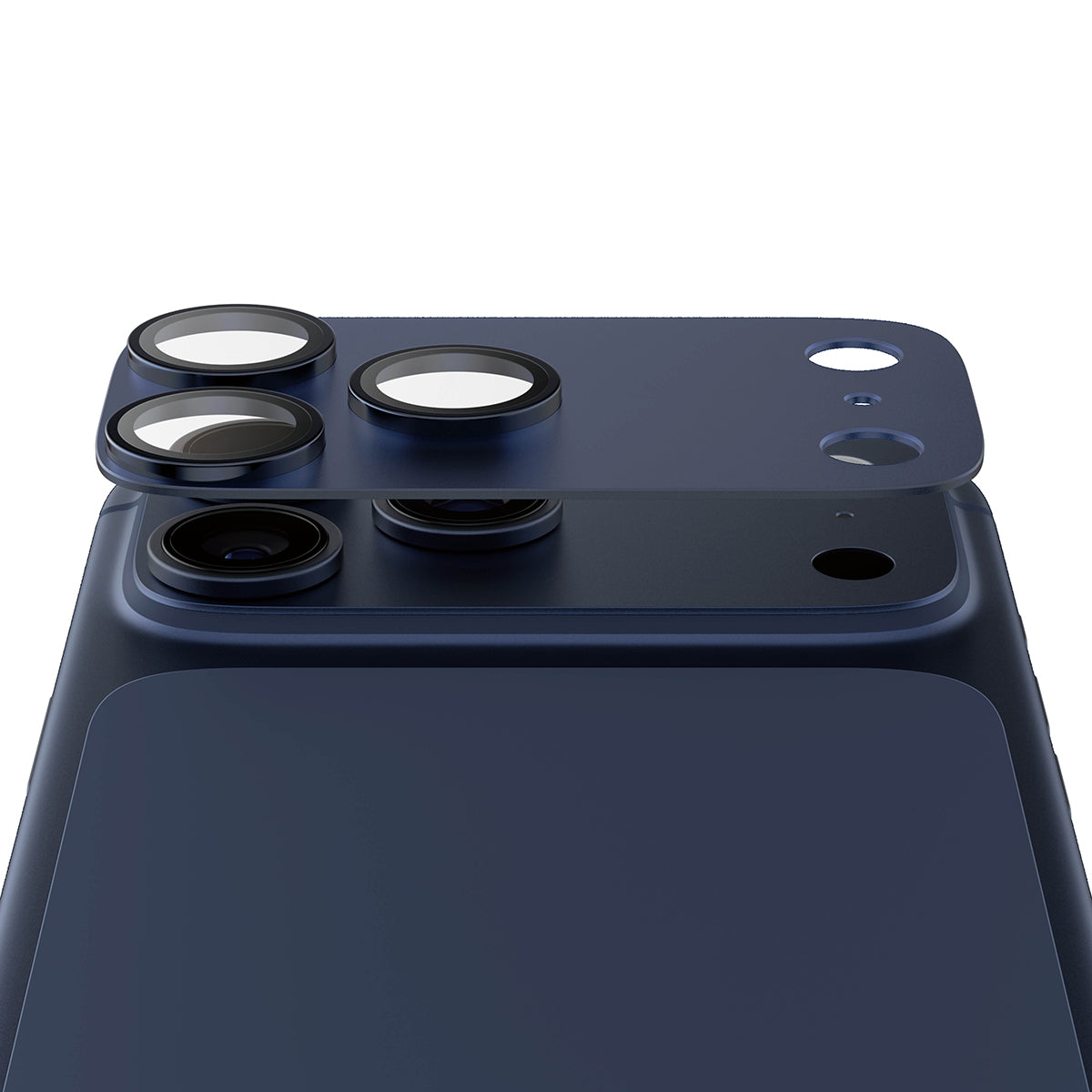 PanzerGlass Fender Camera Protector for iPhone 17 Pro| Lens Camera Protector, Additional Bezel Strength, Non-Fading Color Match Estate, Easy Install - Deep Blue
