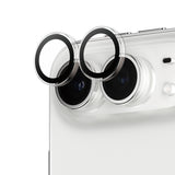 PanzerGlass Hoops Camera Lens Protector for iPhone Duo | Scratch & Shock Resistant Glass, Metal Frame, Easy Applicator, Transparent