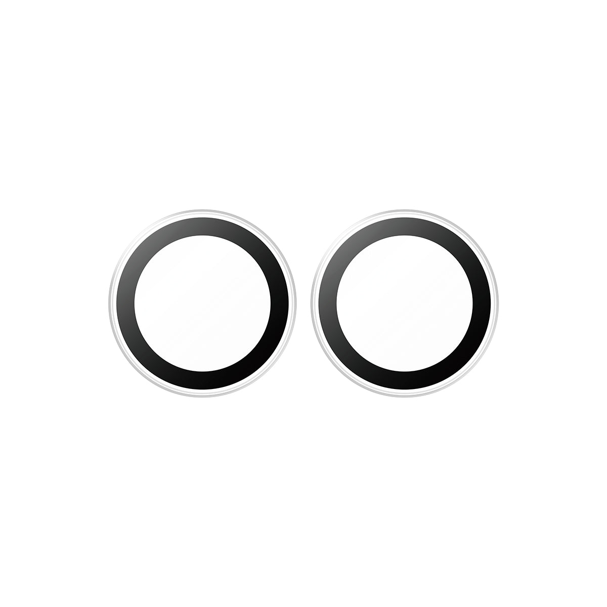 PanzerGlass Hoops Camera Lens Protector for iPhone Duo | Scratch & Shock Resistant Glass, Metal Frame, Easy Applicator, Transparent