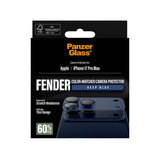 PanzerGlass Fender Camera Protector for iPhone 17 Pro Max| Lens Camera Protector, Additional Bezel Strength, Non-Fading Device Color Match, Easy Install - Deep Blue