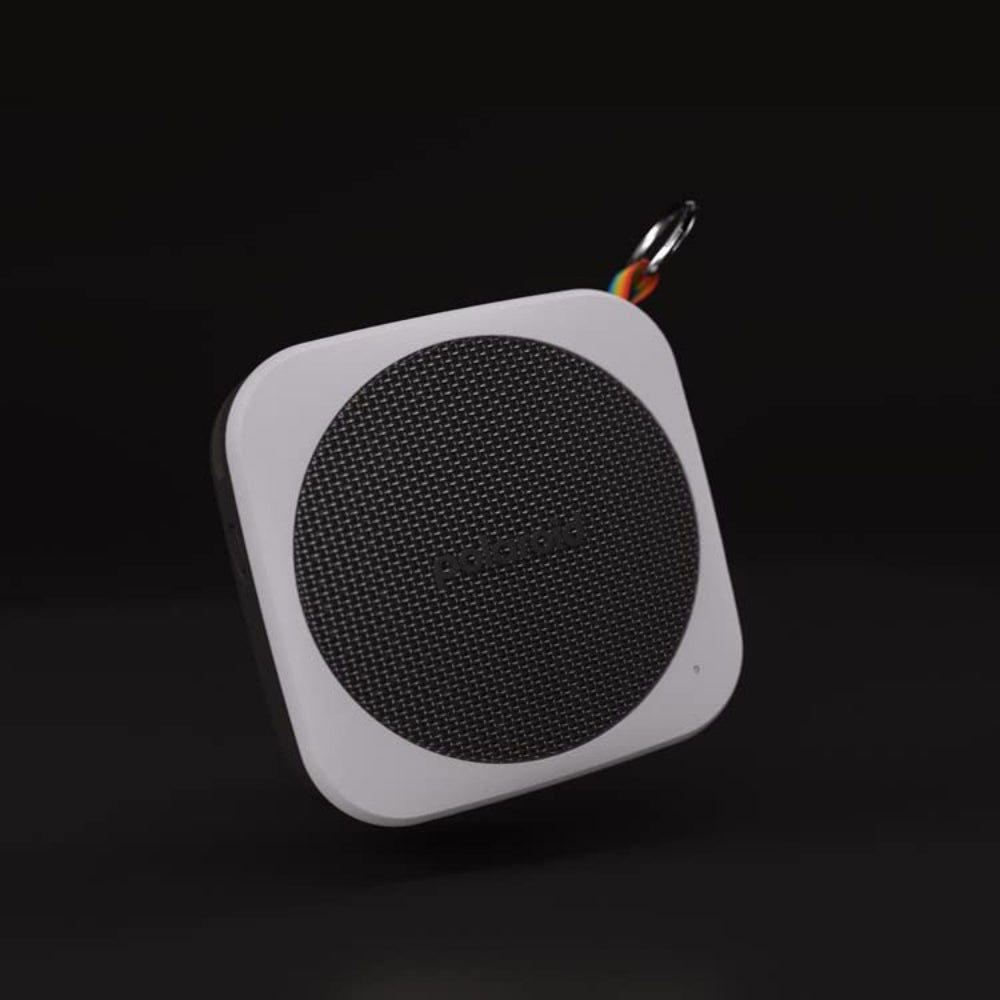 مشغل موسيقى بولارويد P1، مكبر صوت لاسلكي محمول بتقنية بلوتوث - أسود وأبيض