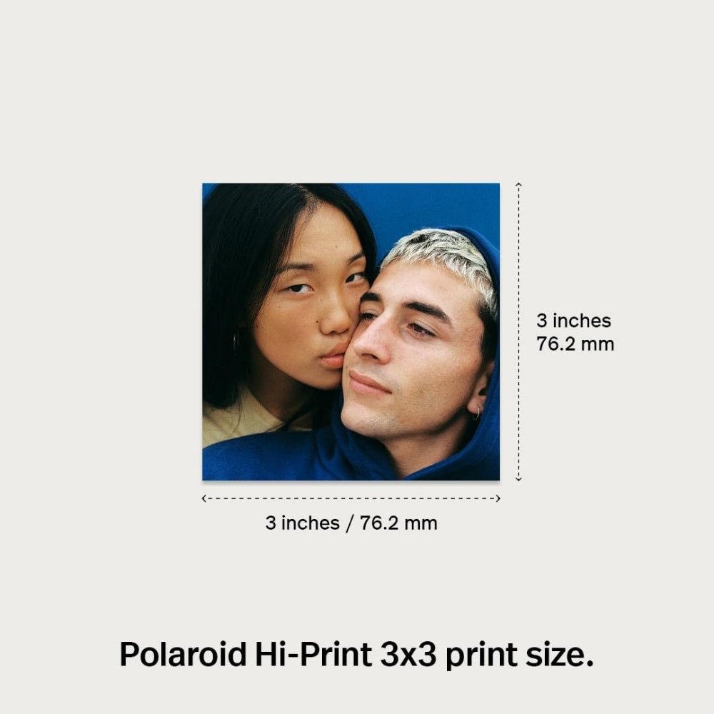 Polaroid Hi-Print Paper Cartridge| 3x3-inch 30pcs Photo Sheets, Studio Quality Square Print, Fast 50-Sec Print from Smartphones, Works with Hi-Print Pocket Photo Printer 3x3