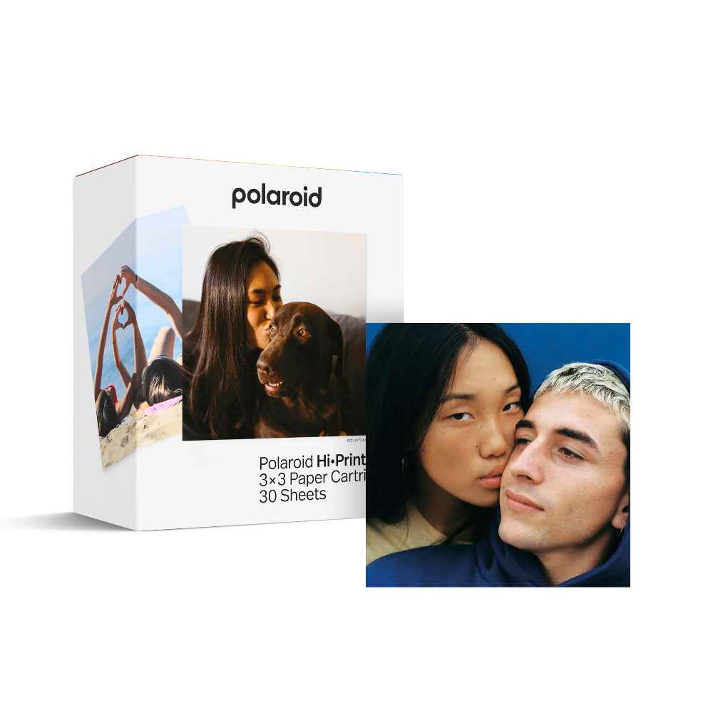 Polaroid Hi-Print Paper Cartridge| 3x3-inch 30pcs Photo Sheets, Studio Quality Square Print, Fast 50-Sec Print from Smartphones, Works with Hi-Print Pocket Photo Printer 3x3