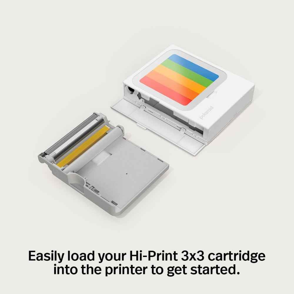 Polaroid Hi-Print Paper Cartridge| 3x3-inch 30pcs Photo Sheets, Studio Quality Square Print, Fast 50-Sec Print from Smartphones, Works with Hi-Print Pocket Photo Printer 3x3