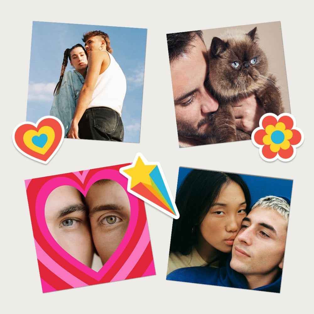 Polaroid Hi-Print Bundle| 3x3-inch Bluetooth Pocket Photo Printer + 60pcs Photo Sheets, Studio Quality Square Print, Fast 50-Sec Print from Smartphones