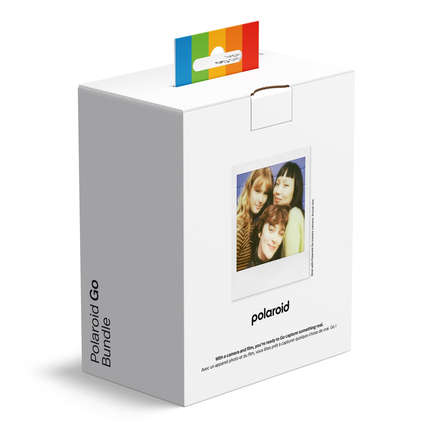 Polaroid Go Gen 3 Instant Camera Bundle | World's Smallest Analog Camera + 8 Color Films, Selfie Mirror, Self-Timer, Double Exposure, Powerful Flash, USB-C Rechargeable, for Kids & Adults, White