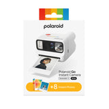 Polaroid Go Gen 3 Instant Camera Bundle | World's Smallest Analog Camera + 8 Color Films, Selfie Mirror, Self-Timer, Double Exposure, Powerful Flash, USB-C Rechargeable, for Kids & Adults, White