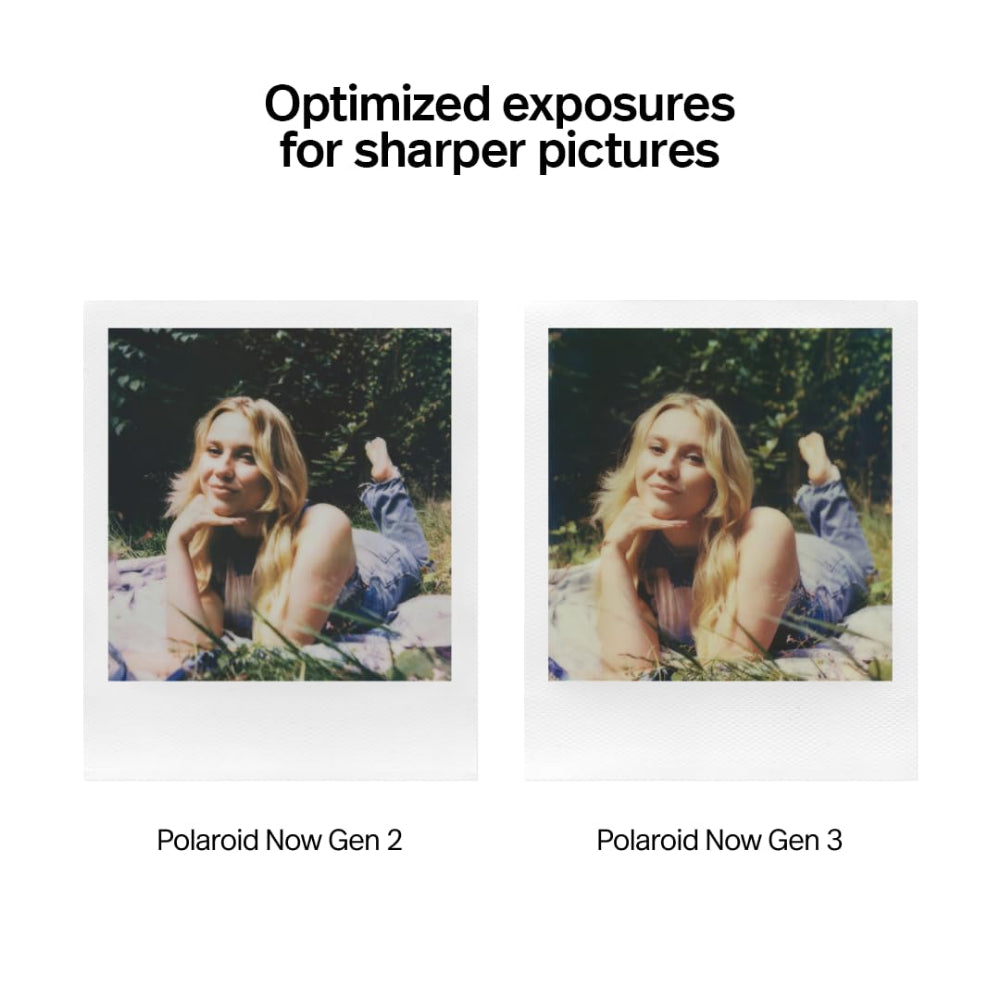 كاميرا بولارويد ناو الفورية من الجيل الثالث | كاميرا فورية تناظرية كلاسيكية مع ضبط تلقائي للصورة ثنائي العدسة مُحسّن لصور أكثر وضوحًا | مؤقت ذاتي، تعريض مزدوج | قابلة لإعادة الشحن عبر منفذ USB-C | متوافقة مع أفلام i-Type و 600 - أصفر