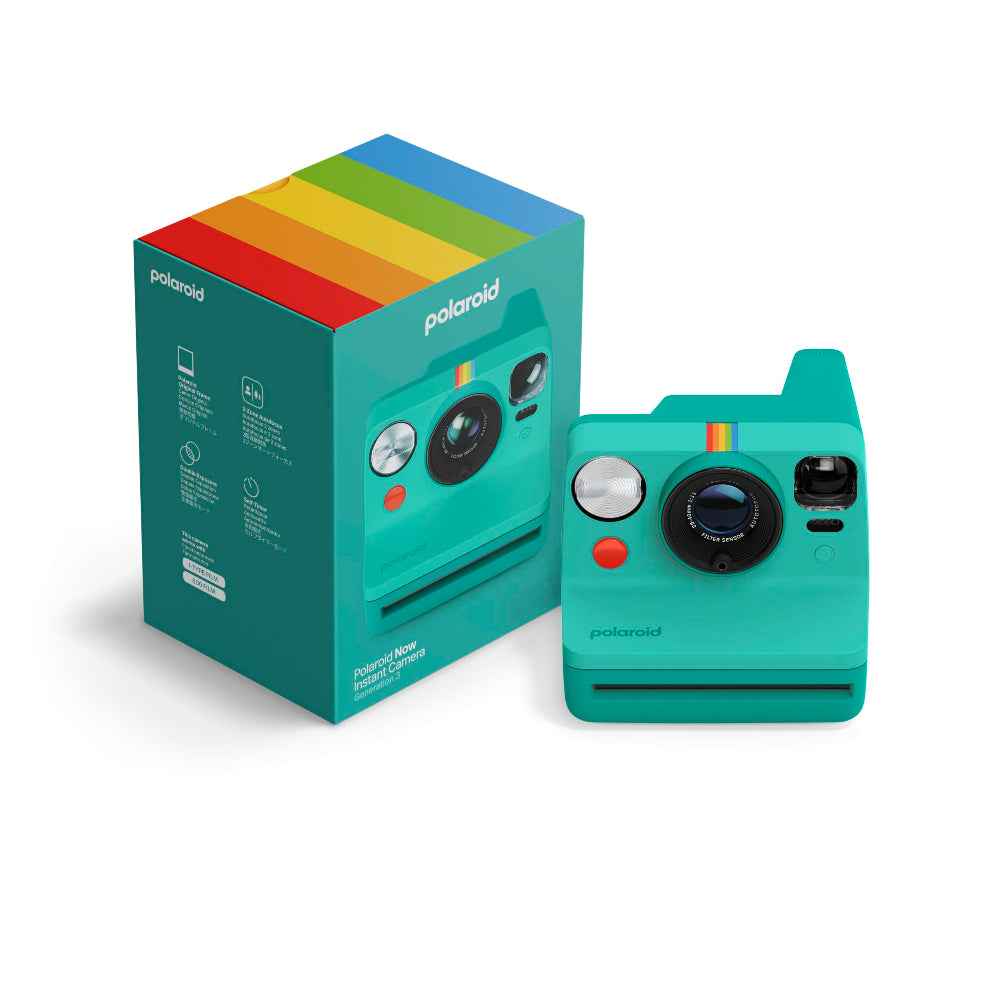 Polaroid Now Gen 3 Instant Camera| Two-Lens Autofocus, Self-Timer, Double Exposure, Flash, USB-C, Works w/ i-type and 600 Films, for Gen Z, Millenials, Teens - Teal