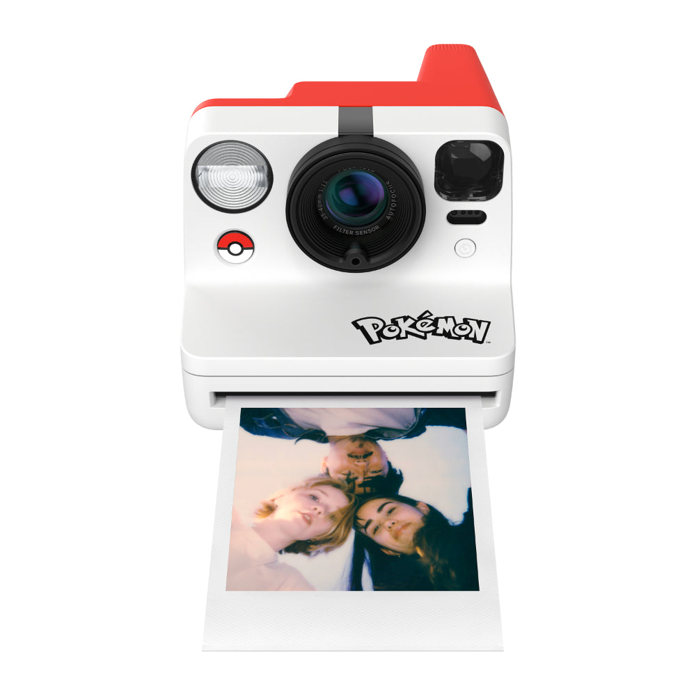 Polaroid Now Gen 3 Pokémon Edition Instant Camera | 2-Lens Autofocus, Self-Timer, Double Exposure, Flash, USB-C Rechargeable, i-Type & 600 Film, Custom Strap - Poké Ball Design