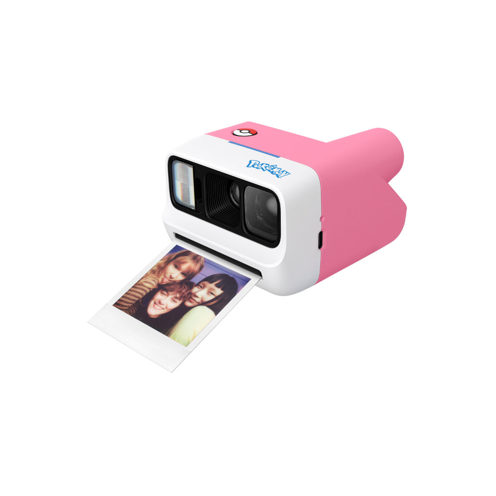 Polaroid Go Gen 3 Pokémon Edition Instant Camera | Pocket Analog Camera, Selfie Mirror, Self-Timer, Double Exposure, Strong Flash, 63.75mm Lens, USB-C, Custom Lanyard - Sylveon