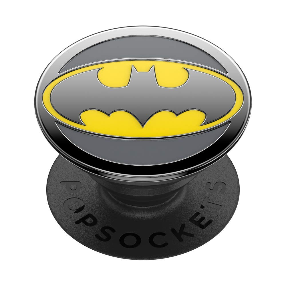 PopSockets PopGrip Licensed| Gel Phone Grip & KickStand, Removable Reusable Washable, Works with  Smooth Hard Plastic Case, Easy Remove Top for Wireless Charging - DC Comics Batman