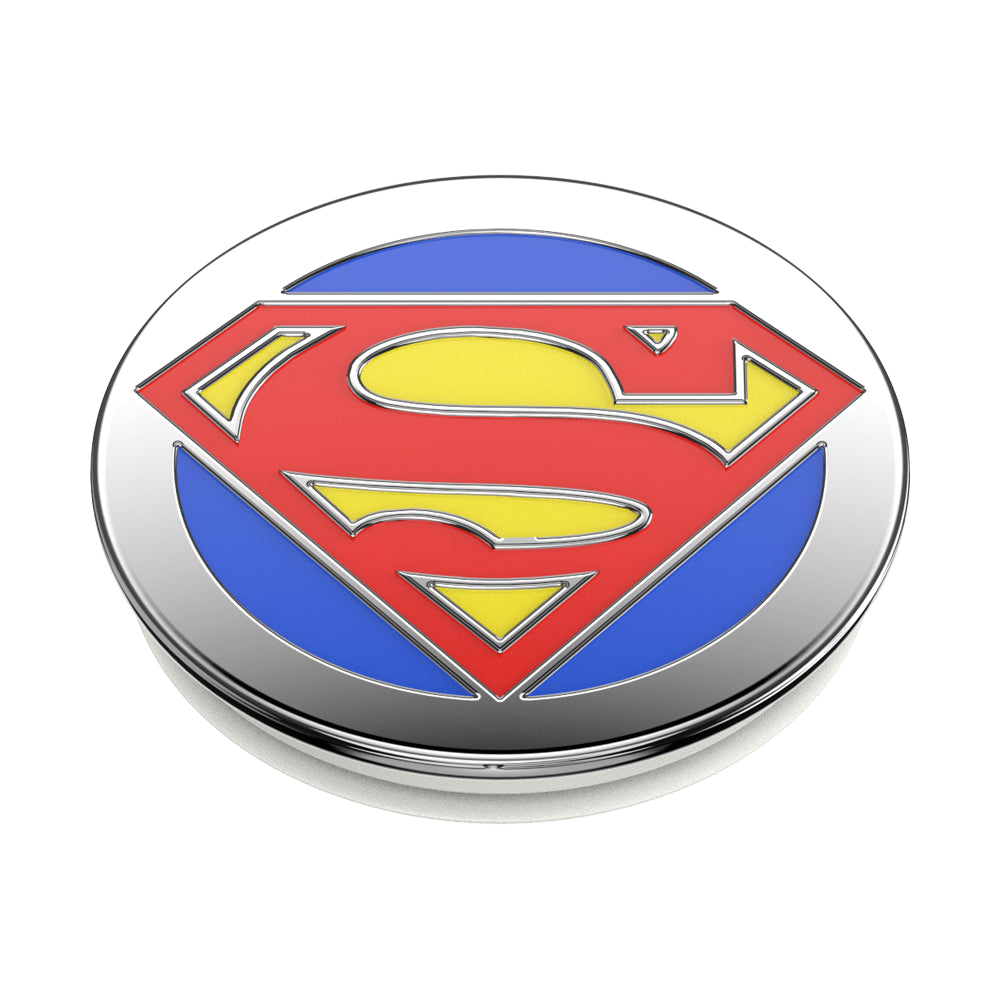 PopSockets PopGrip Licensed| Gel Phone Grip &amp; KickStand, Removable Reusable Washable, Works with  Smooth Hard Plastic Case, Easy Remove Top for Wireless Charging - DC Comics Superman