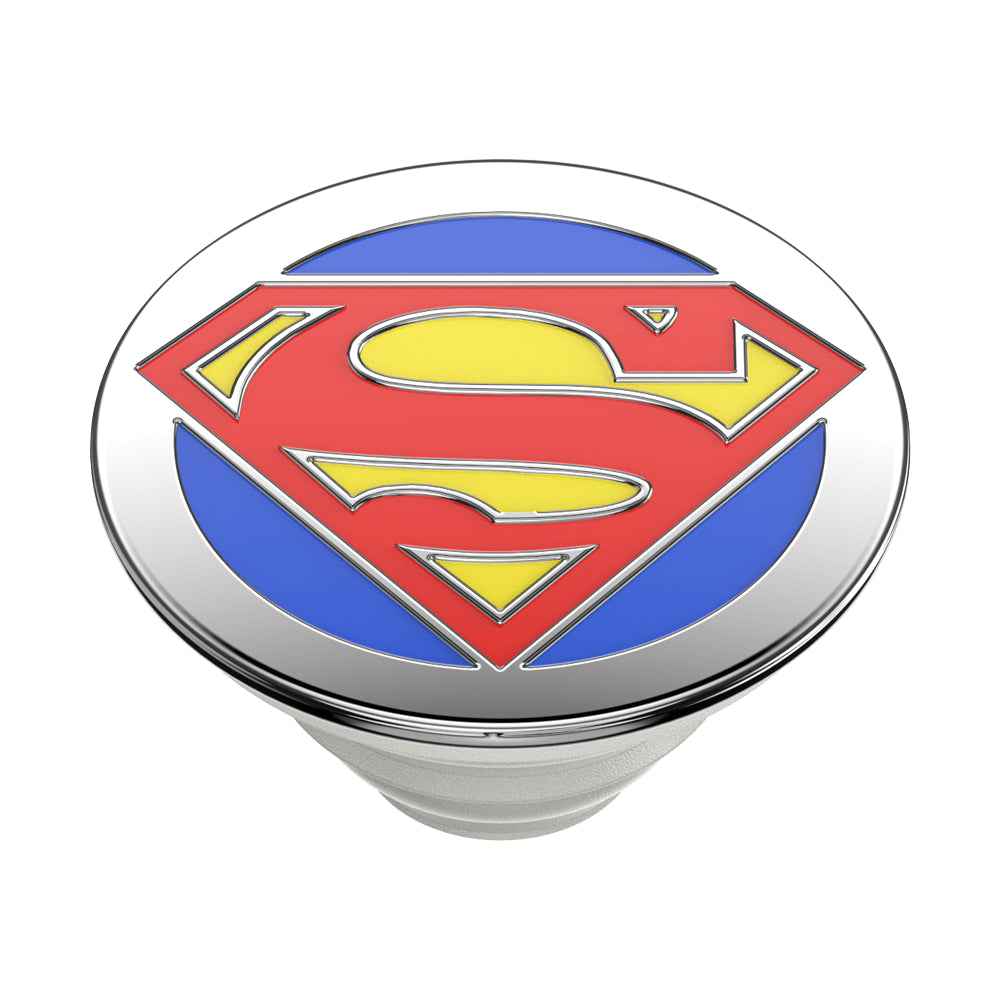 PopSockets PopGrip Licensed| Gel Phone Grip &amp; KickStand, Removable Reusable Washable, Works with  Smooth Hard Plastic Case, Easy Remove Top for Wireless Charging - DC Comics Superman