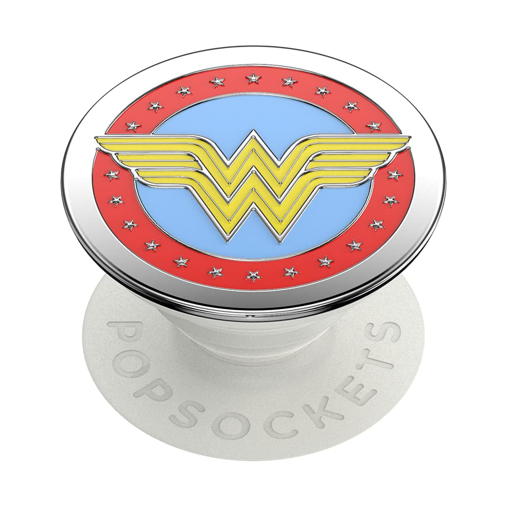 PopSockets PopGrip Licensed| Gel Phone Grip & KickStand, Removable Reusable Washable, Works with  Smooth Hard Plastic Case, Easy Remove Top for Wireless Charging - DC Comics Womder Woman