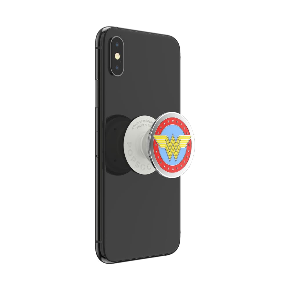 PopSockets PopGrip Licensed| Gel Phone Grip & KickStand, Removable Reusable Washable, Works with  Smooth Hard Plastic Case, Easy Remove Top for Wireless Charging - DC Comics Womder Woman