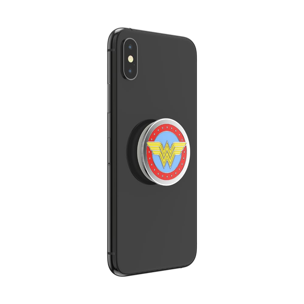 PopSockets PopGrip Licensed| Gel Phone Grip & KickStand, Removable Reusable Washable, Works with  Smooth Hard Plastic Case, Easy Remove Top for Wireless Charging - DC Comics Womder Woman