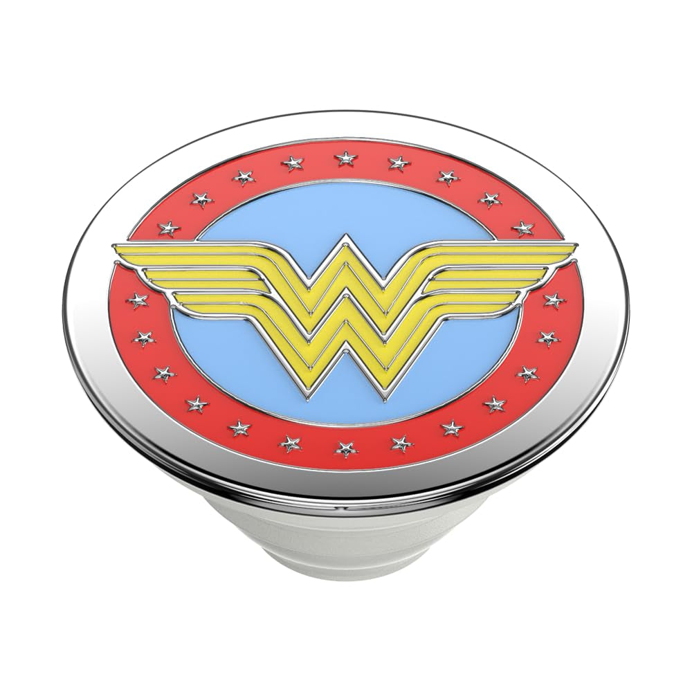 PopSockets PopGrip Licensed| Gel Phone Grip & KickStand, Removable Reusable Washable, Works with  Smooth Hard Plastic Case, Easy Remove Top for Wireless Charging - DC Comics Womder Woman